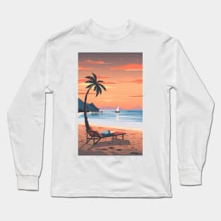 Sunset at the beach Long Sleeve T-Shirt